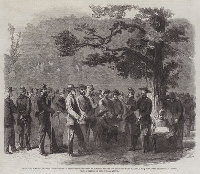 De Burgeroorlog in Amerika, Geconfedereerde Gevangenen gevangen door Verenigde Staten
